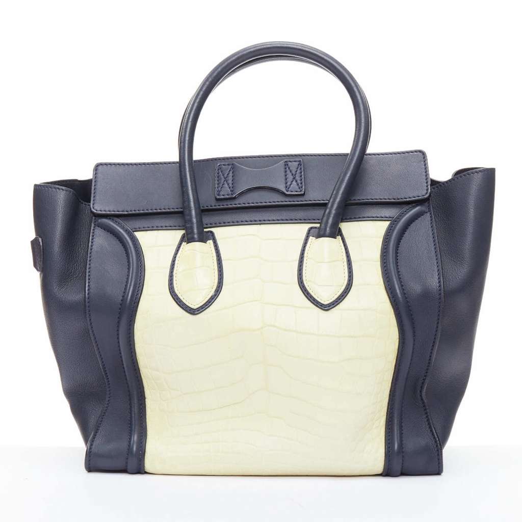 Celine Medium Luggage Black Leather Good - Box View