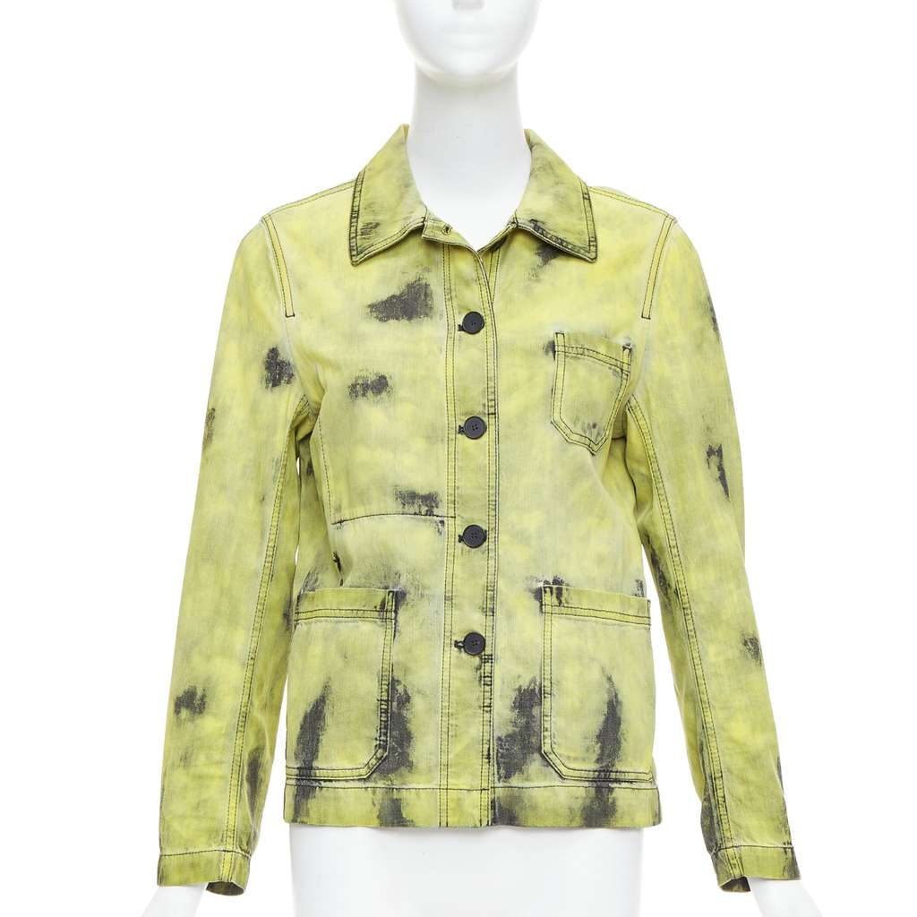 Dior Green Tie Dye Overshirt Green Cotton Never worn - Front View