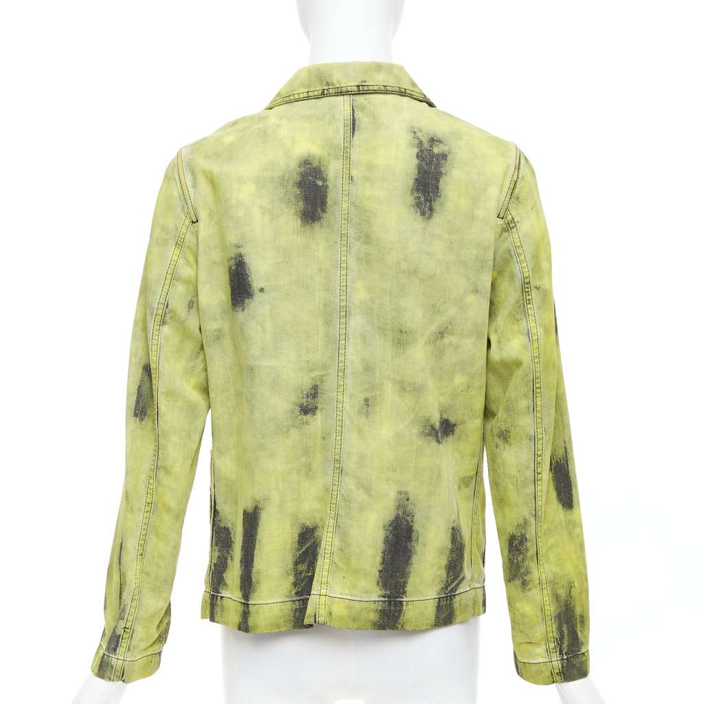 Dior Green Tie Dye Overshirt Green Cotton Never worn - Box View