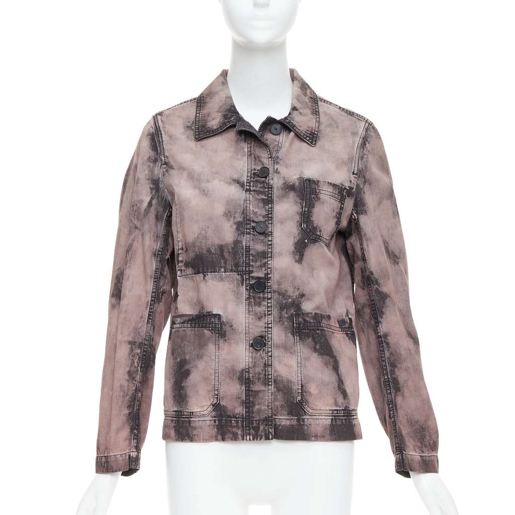 Dior Purple Tie Dye Overshirt Purple Cotton Never worn - Inside View