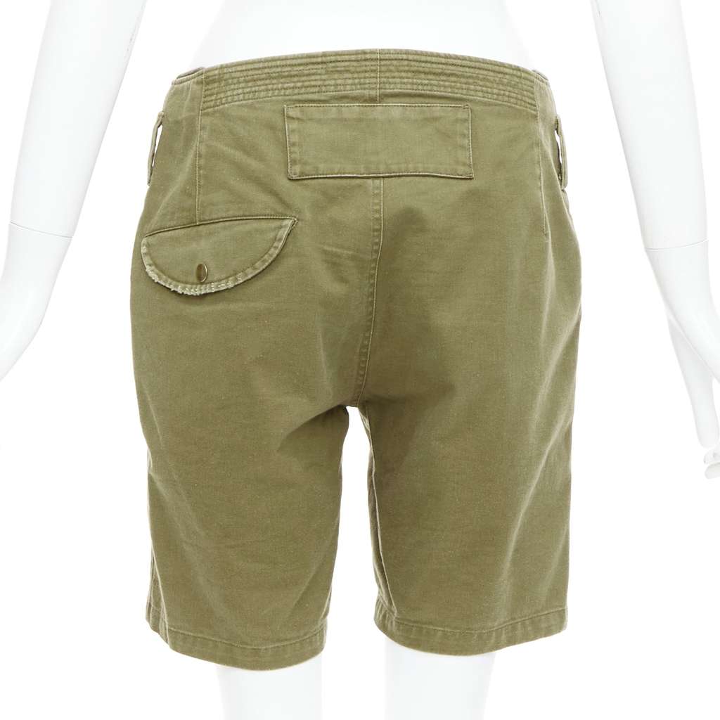 Saint Laurent Stud Kilt Shorts Green Cotton Good - Box View