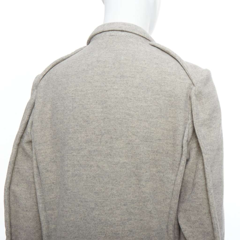Comme Des Garcons Evergreen Wool Blazer Grey Wool Never worn - Back View