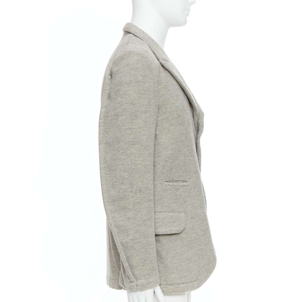 Comme Des Garcons Evergreen Wool Blazer Grey Wool Never worn - Model View
