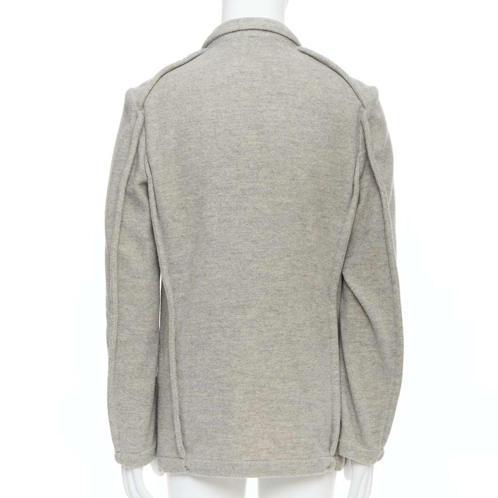 Comme Des Garcons Evergreen Wool Blazer Grey Wool Never worn - Box View
