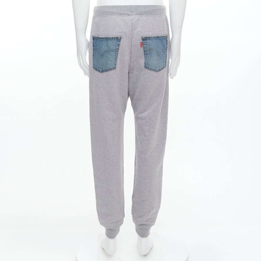 Junya Watanabe Patch Joggers Blue Cotton Never worn - Box View