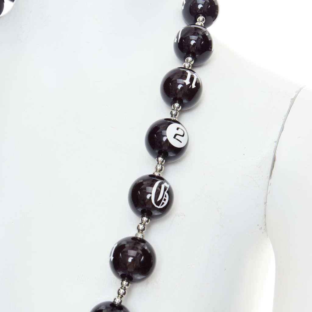 John Galliano Gothic Necklace Black Plastic Good - Back View