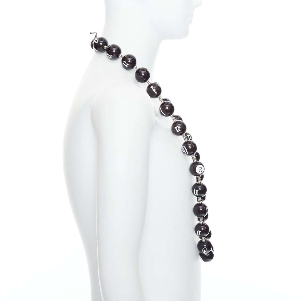 John Galliano Gothic Necklace Black Plastic Good - Model View