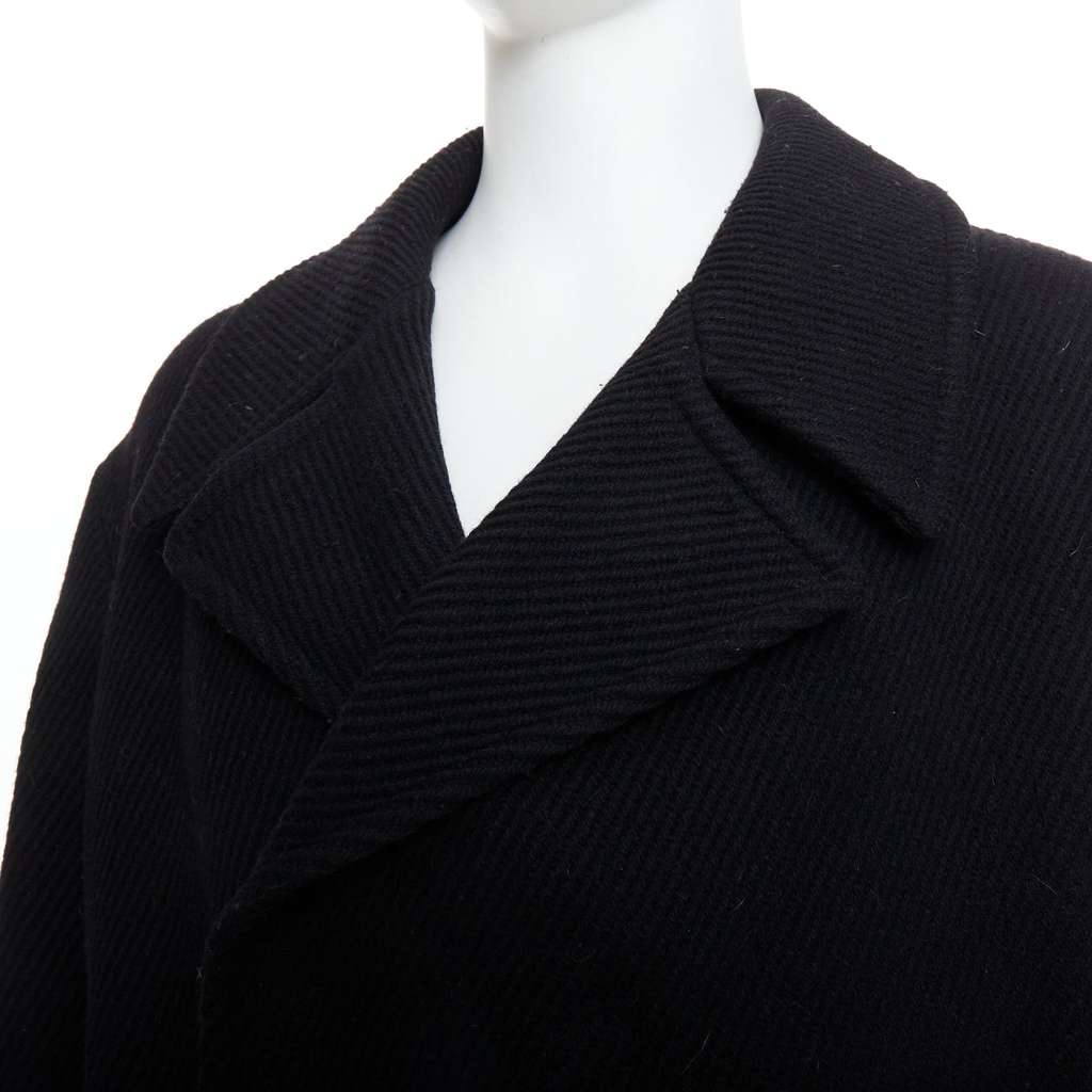 Yohji Yamamoto Black Wool Winter Coat Black Wool Very good condition - Back View