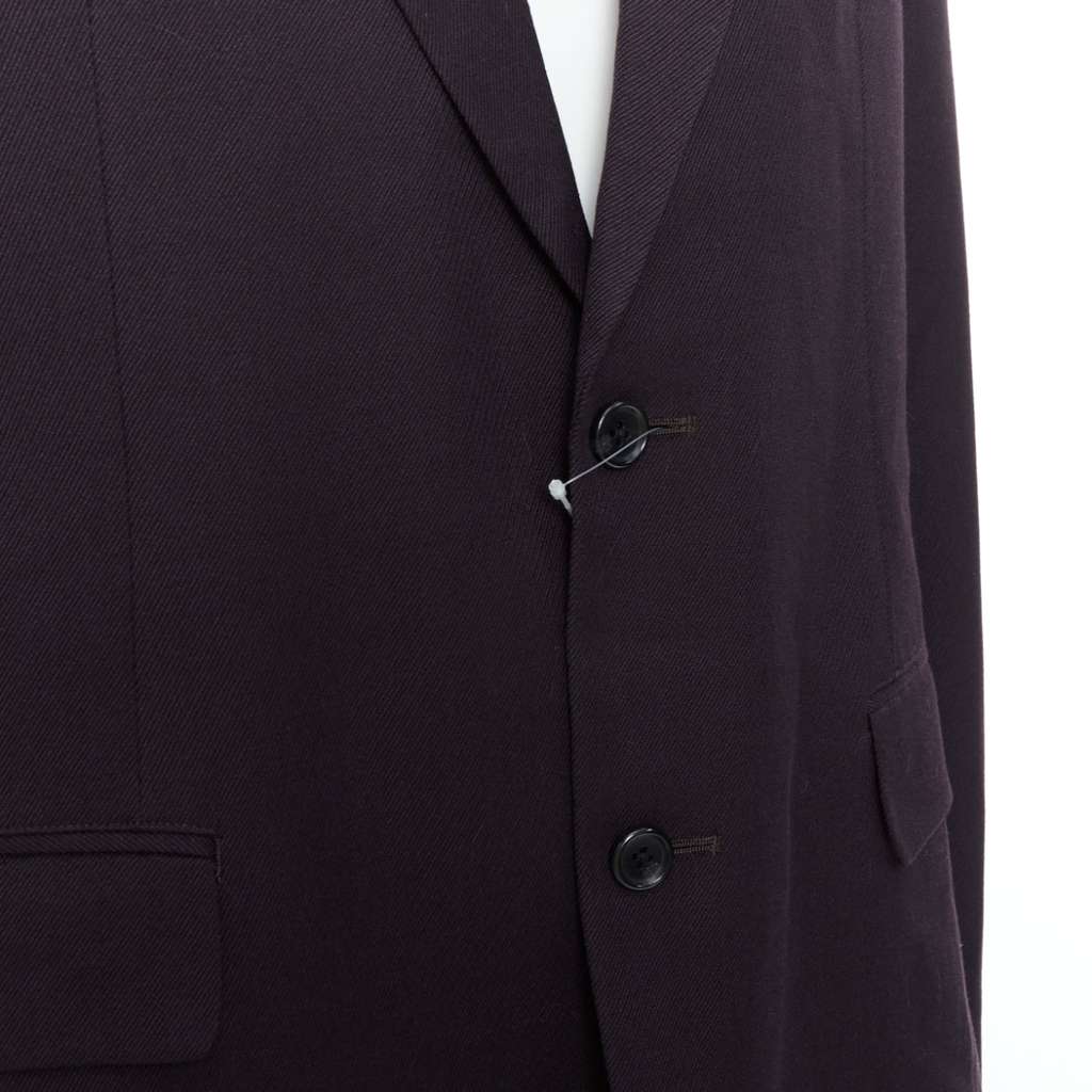 Yohji Yamamoto Black Twill Flap Blazer Black Never worn, with tag - Back View
