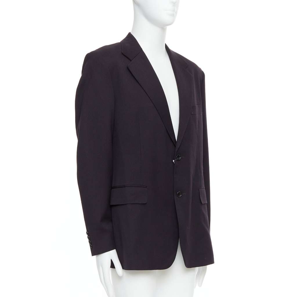 Yohji Yamamoto Black Twill Flap Blazer Black Never worn, with tag - Inside View