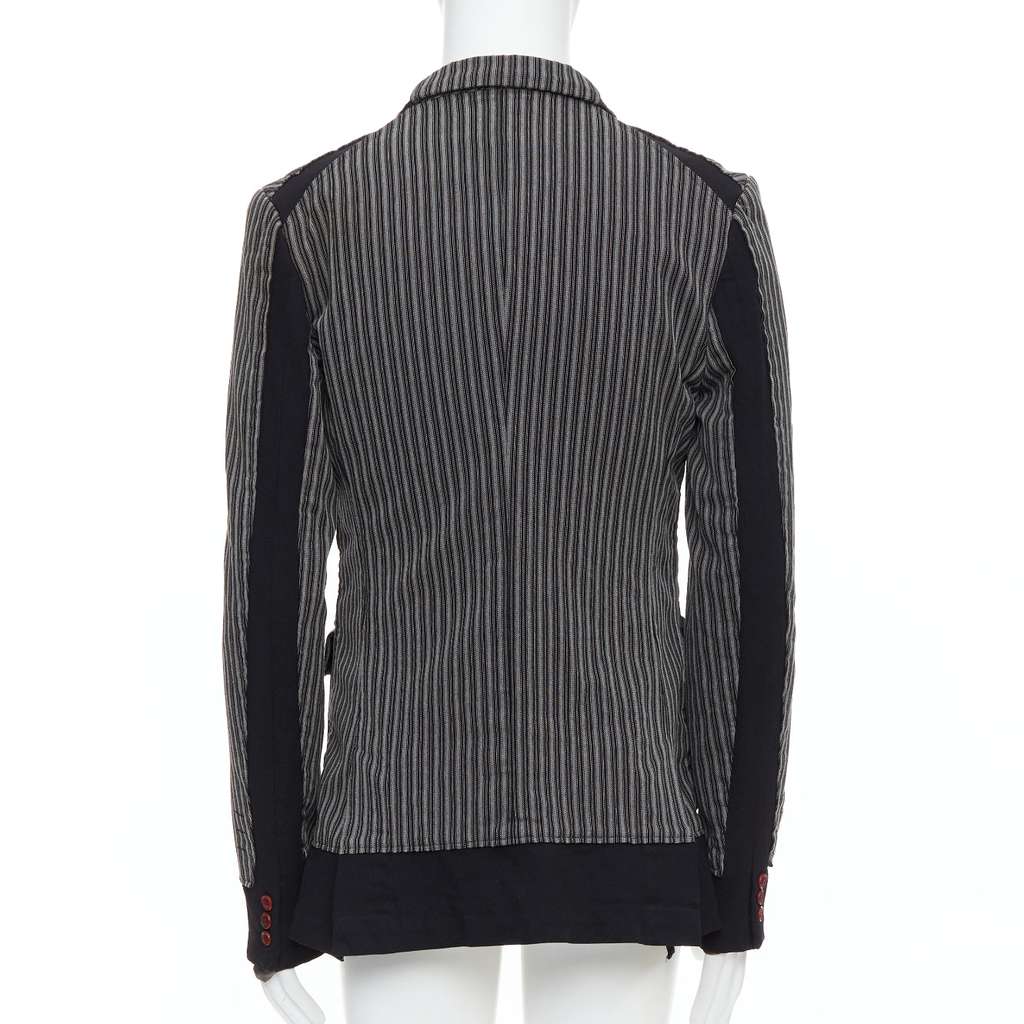 Comme Des Garcons Grey Striped Blazer Grey Wool Very good condition - Box View