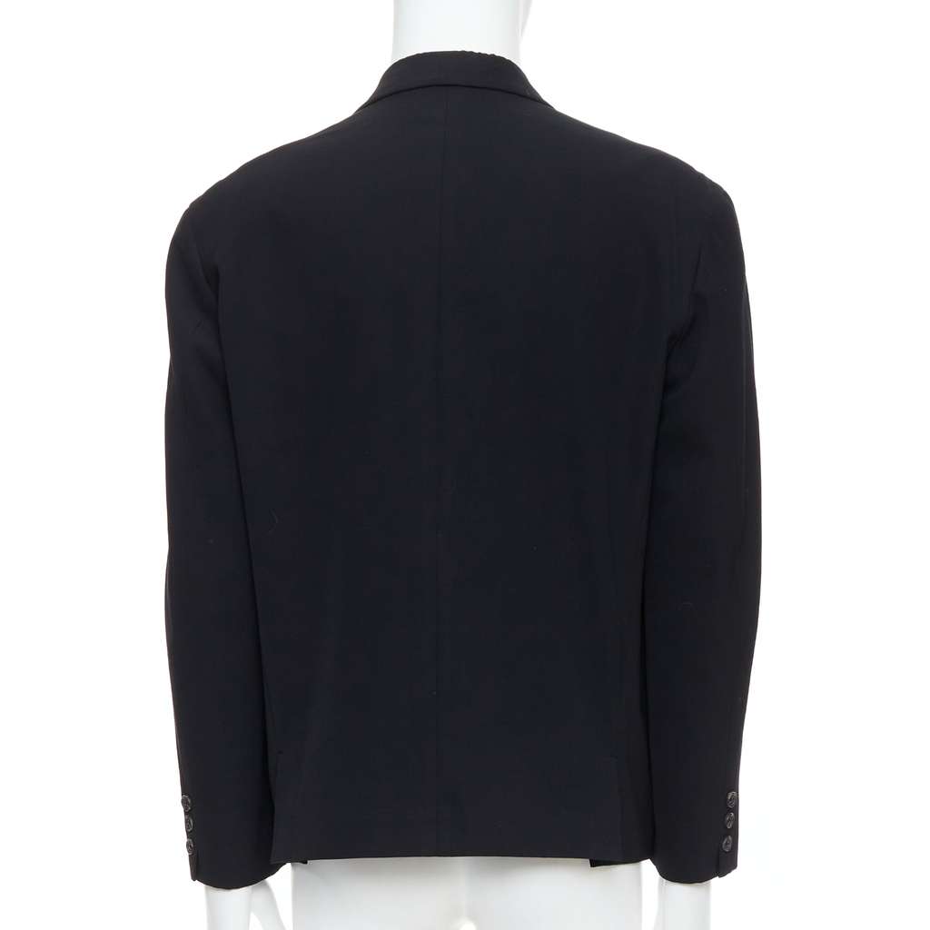 Yohji Yamamoto Black Oversized Blazer Black Wool Good condition - Box View