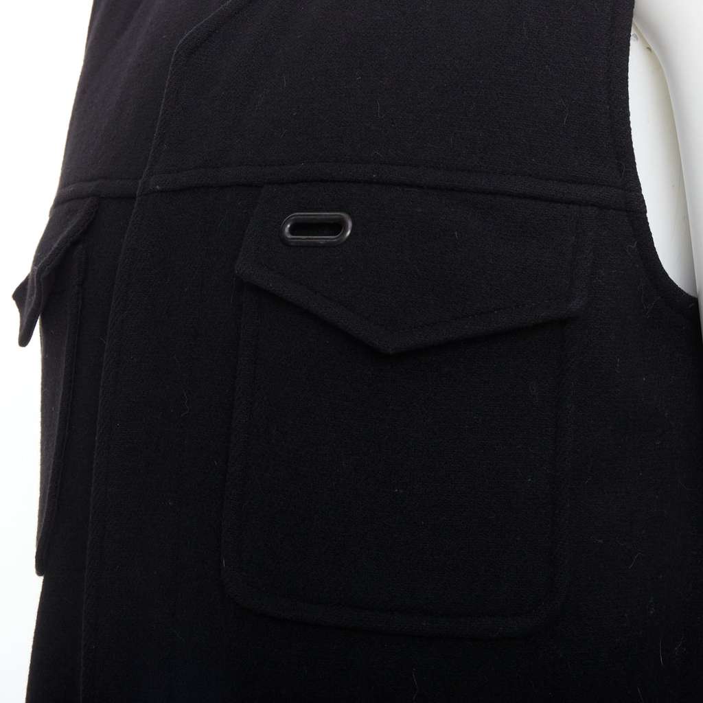 Maison Martin Margiela Oval Pocket Vest Black Very good - Back View