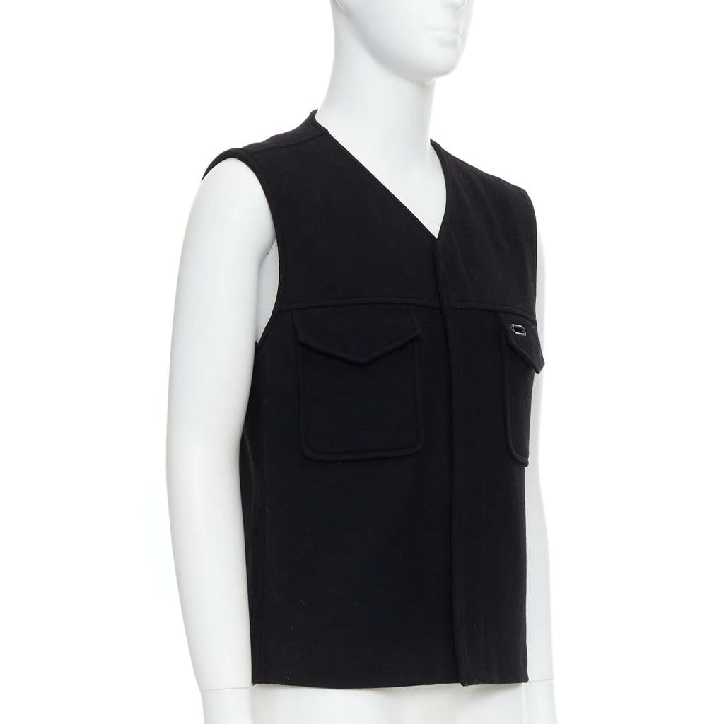 Maison Martin Margiela Oval Pocket Vest Black Very good - Inside View