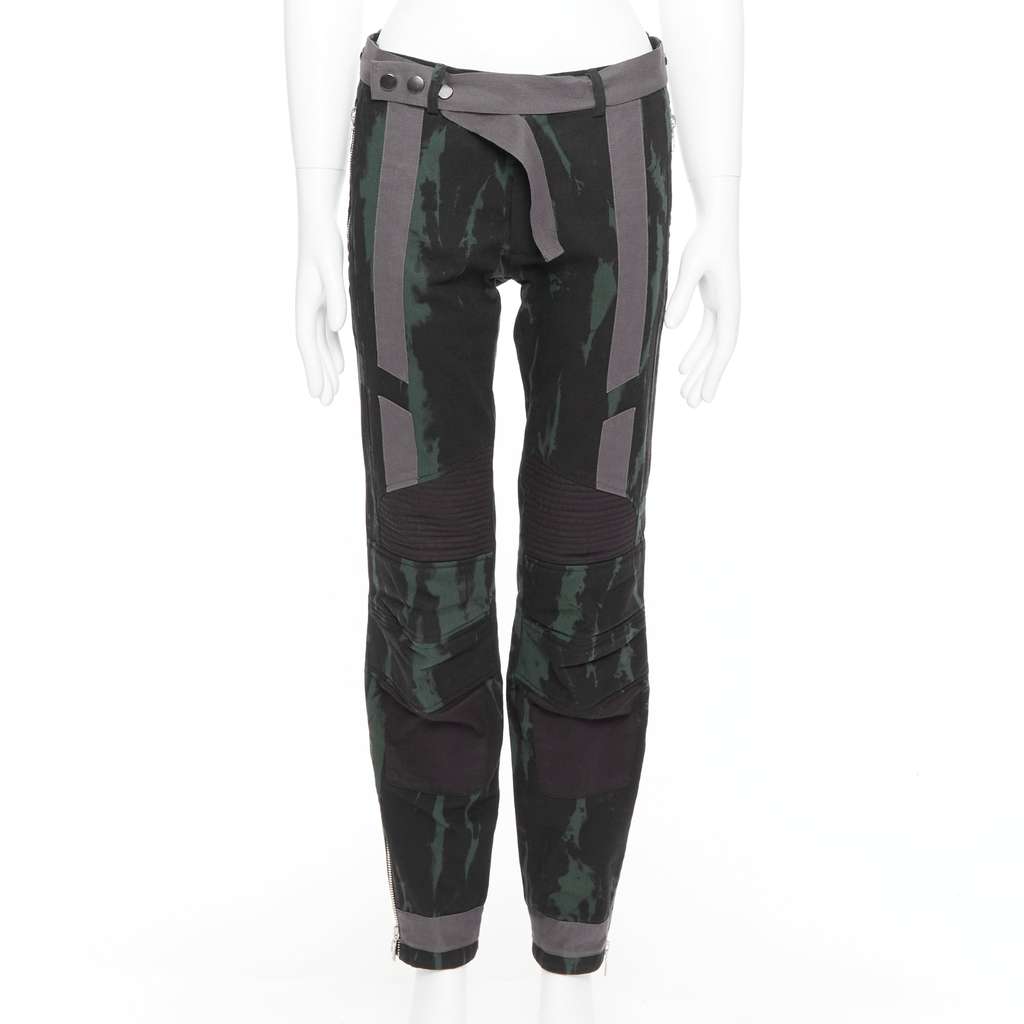 Dries Van Noten Tie Dye Jeans Green Cotton Good - Front View
