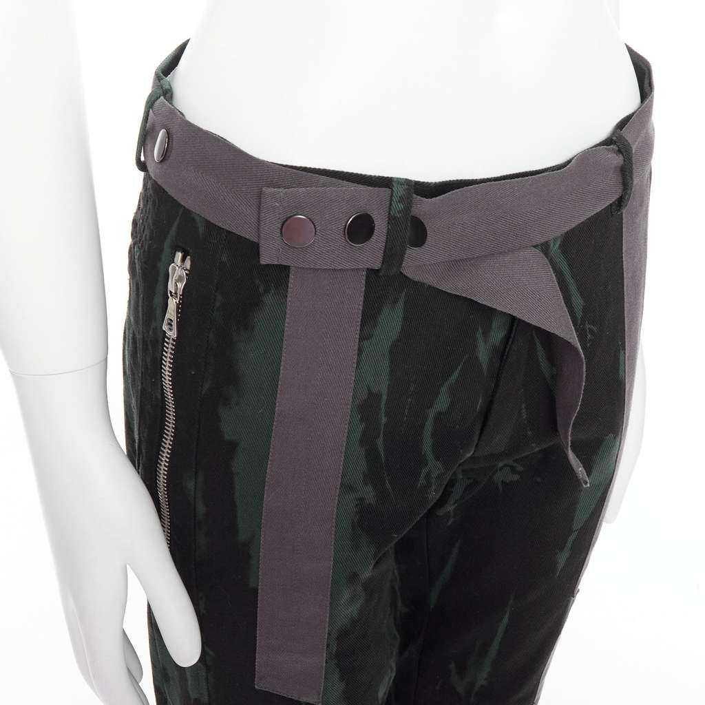 Dries Van Noten Tie Dye Jeans Green Cotton Good - Back View