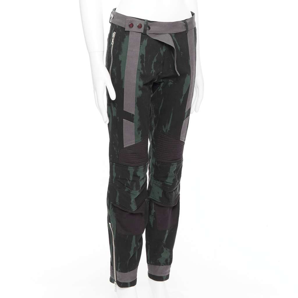 Dries Van Noten Tie Dye Jeans Green Cotton Good - Inside View