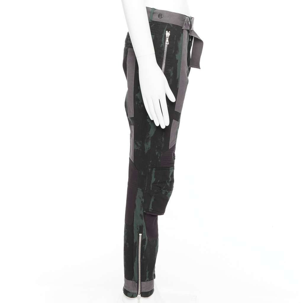 Dries Van Noten Tie Dye Jeans Green Cotton Good - Model View