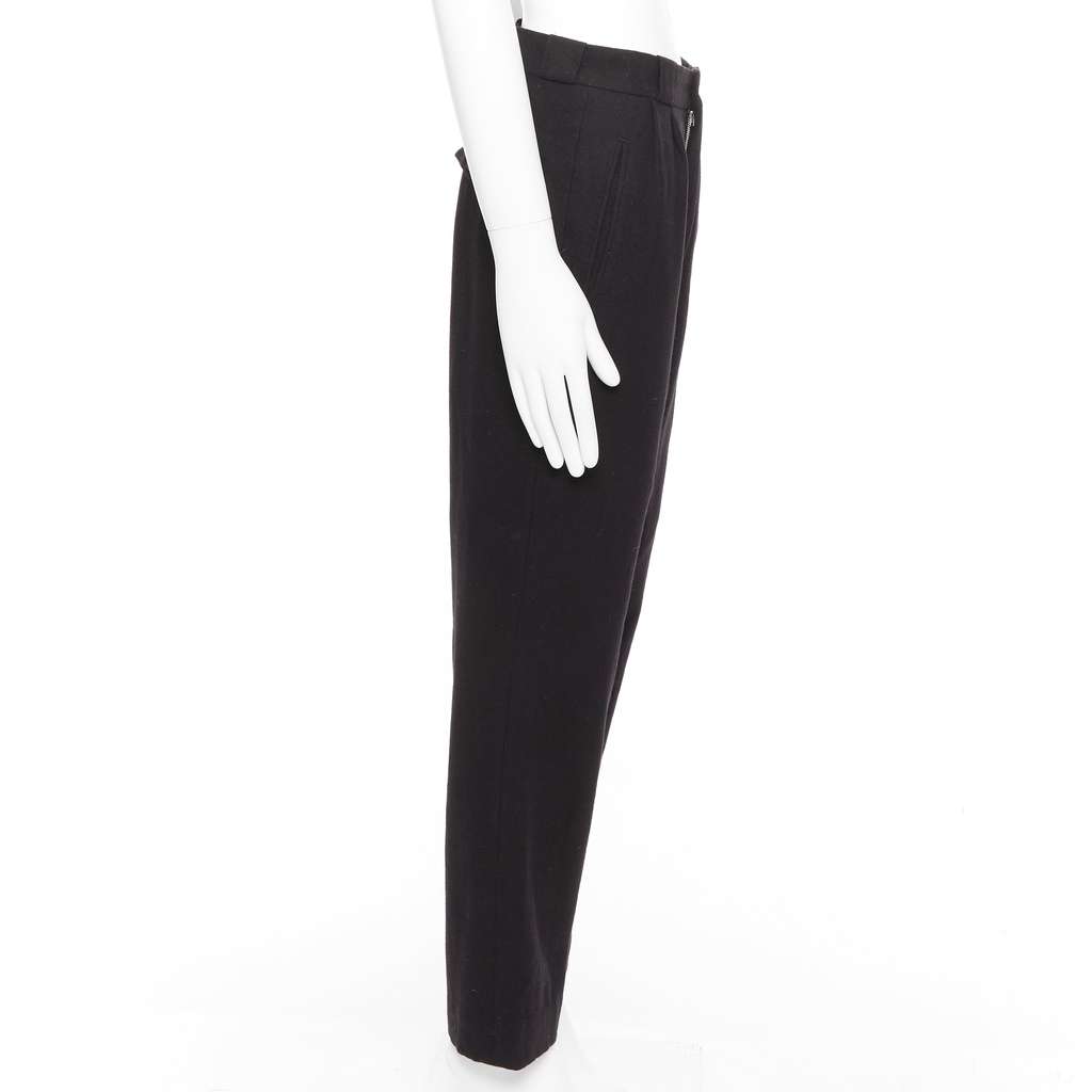 Yohji Yamamoto Pleated Wool Pants Black Wool Never worn - Model View