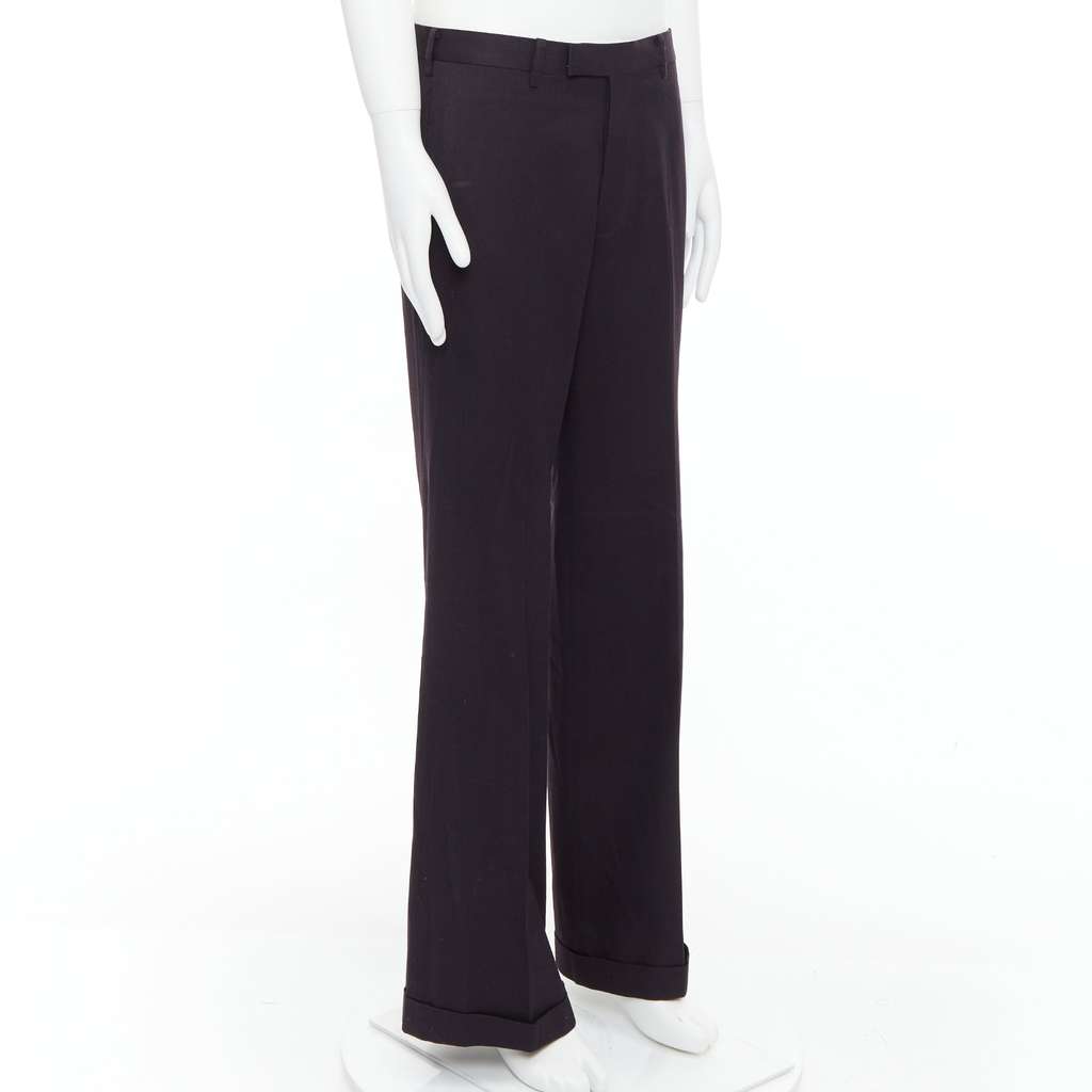 Yohji Yamamoto Wool Blend Pants Brown Very good condition - Inside View