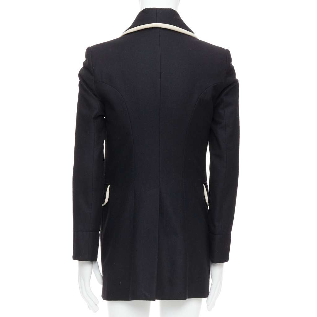 Ann Demeulemeester Black Wool Shawl Coat Black Wool Very good - Box View