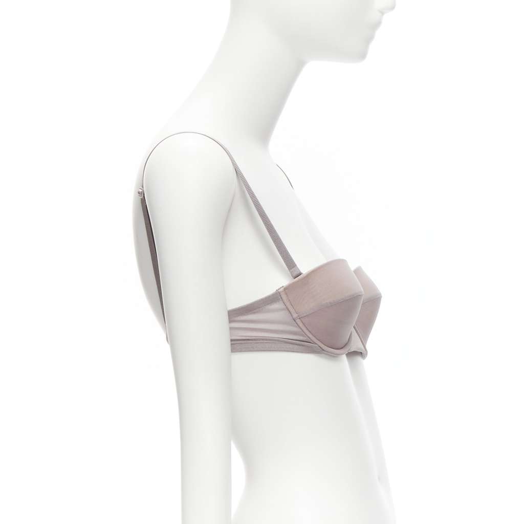 Gucci 3D Mesh Bra Grey Polyamide Never worn - Model View