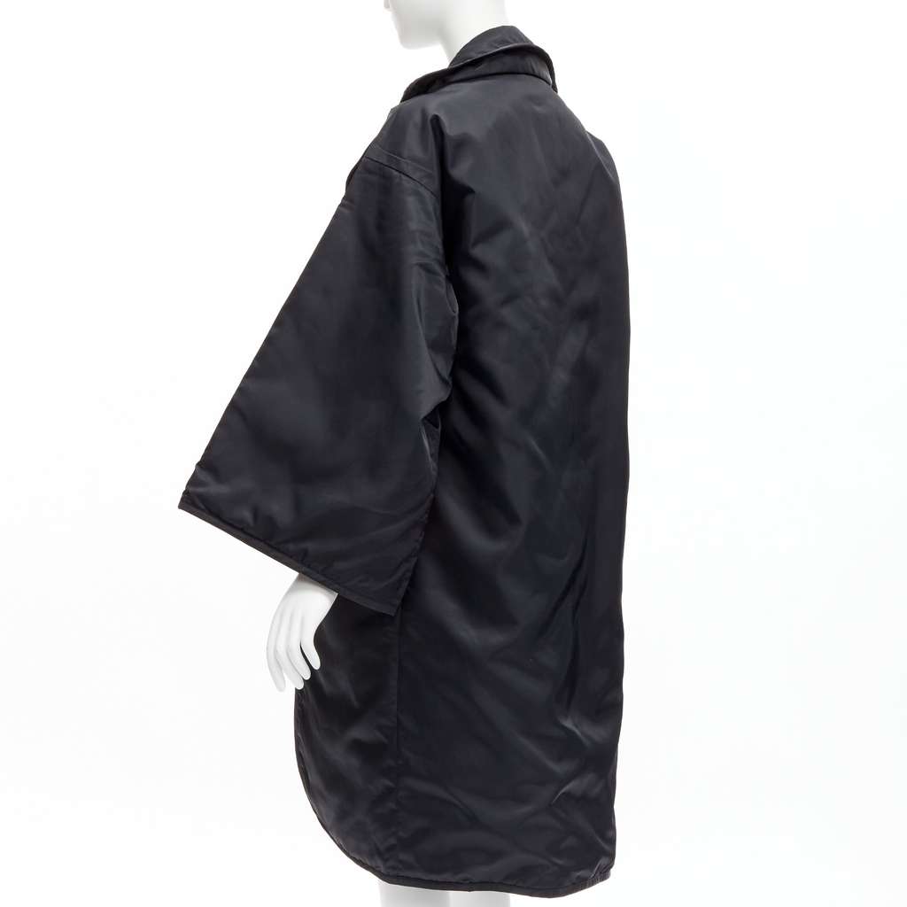 Yohji Yamamoto Black Padded Kimono Coat Black Never worn - Back View