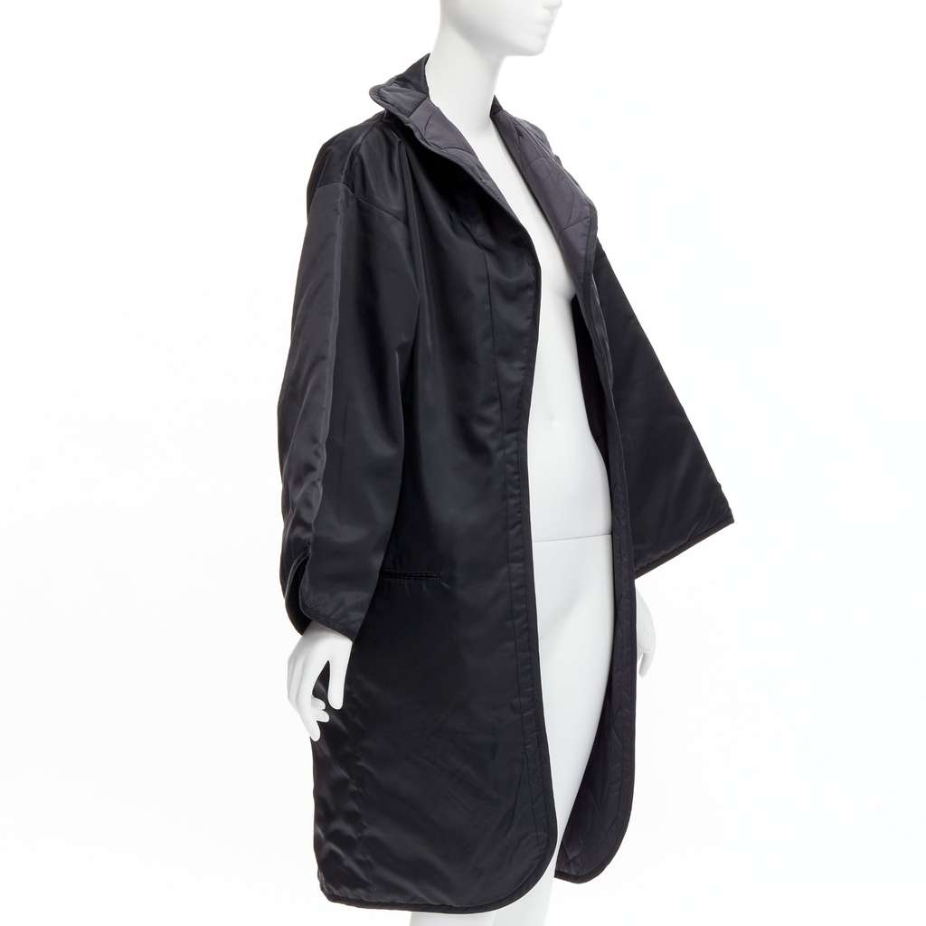Yohji Yamamoto Black Padded Kimono Coat Black Never worn - Inside View