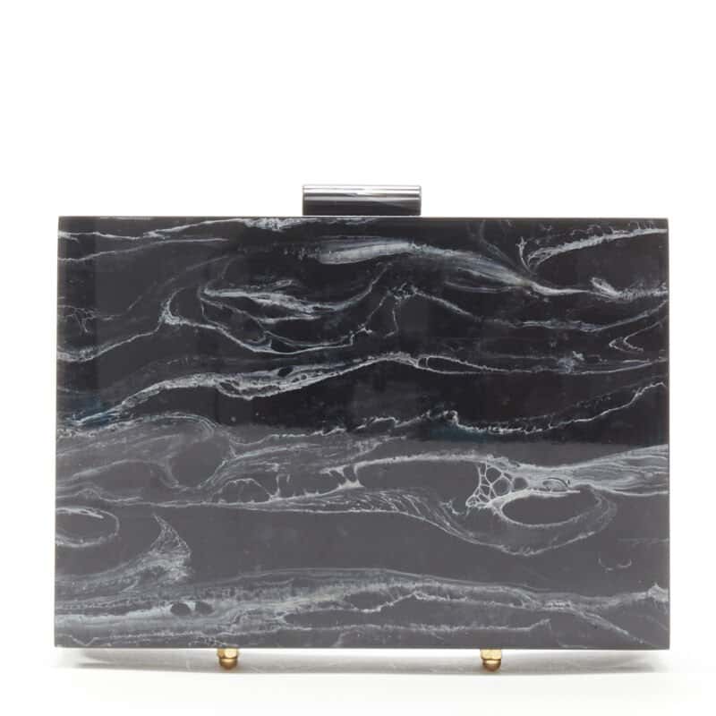 L'Afshar Surrealist Pouch Bag Black Plastic Very good condition - Model View