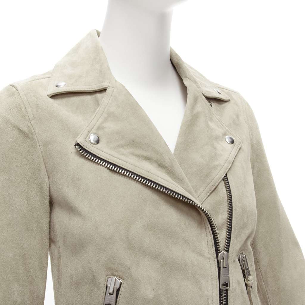 All Saints Dalby Beige Suede Very good - Back View