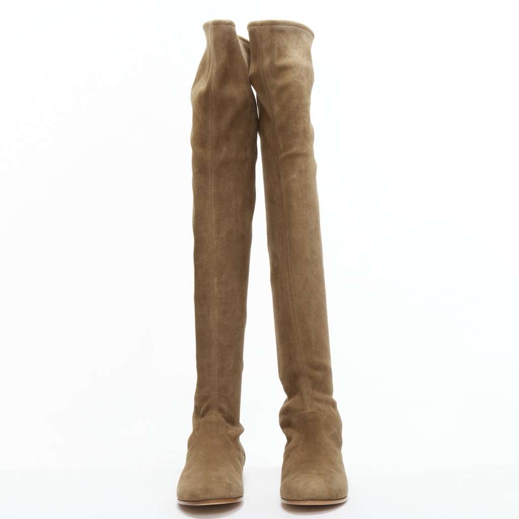Gianvito Rossi Camoscio Brown Leather Good condition - Inside View