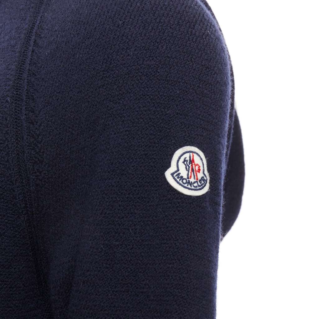 Moncler Argyle Turtleneck Sweater Red Wool Never worn - Back View