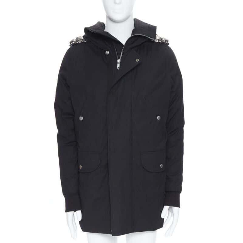 Rick Owens Chained Goose Puffer Black Cotton Never worn, with tag - Front View