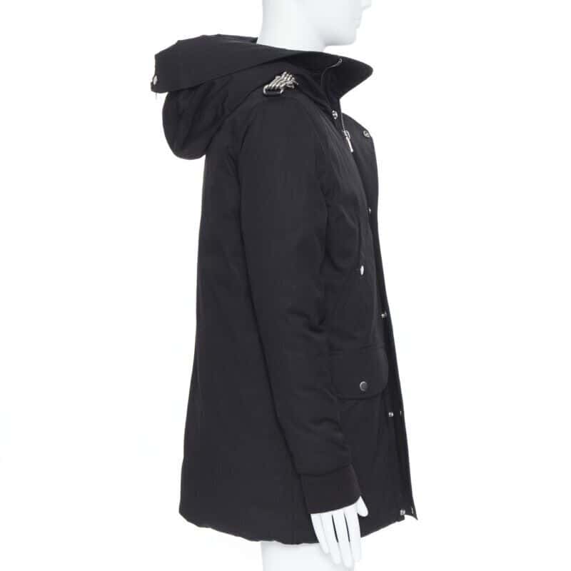 Rick Owens Chained Goose Puffer Black Cotton Never worn, with tag - Model View