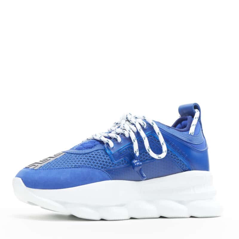 Versace Chain Reaction Shoes Blue Never worn - Model View