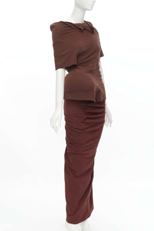 Comme Des Garcons Lumps Bumps Set Brown Viscose Very good - Inside View