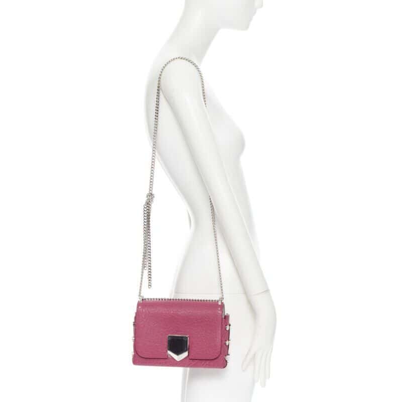 Jimmy Choo Lockett Pink Leather Very good condition - Back View
