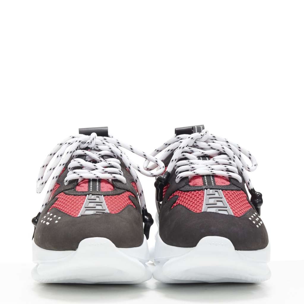 Versace Burgundy Spike Sneakers Black Never worn - Inside View