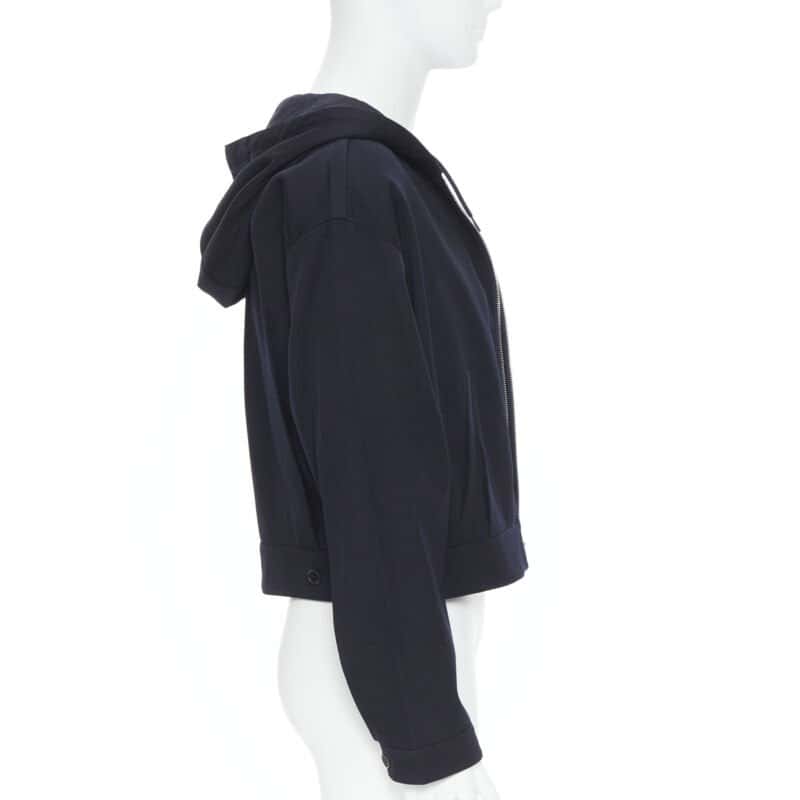 Prada Triangle Pocket Jacket Navy Cotton Never worn, with tag - Box View