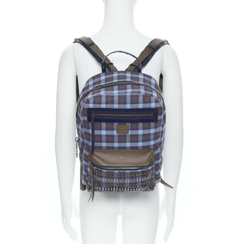 Christian Louboutin Nylon Logo Waist Bag Blue Very good - Back View