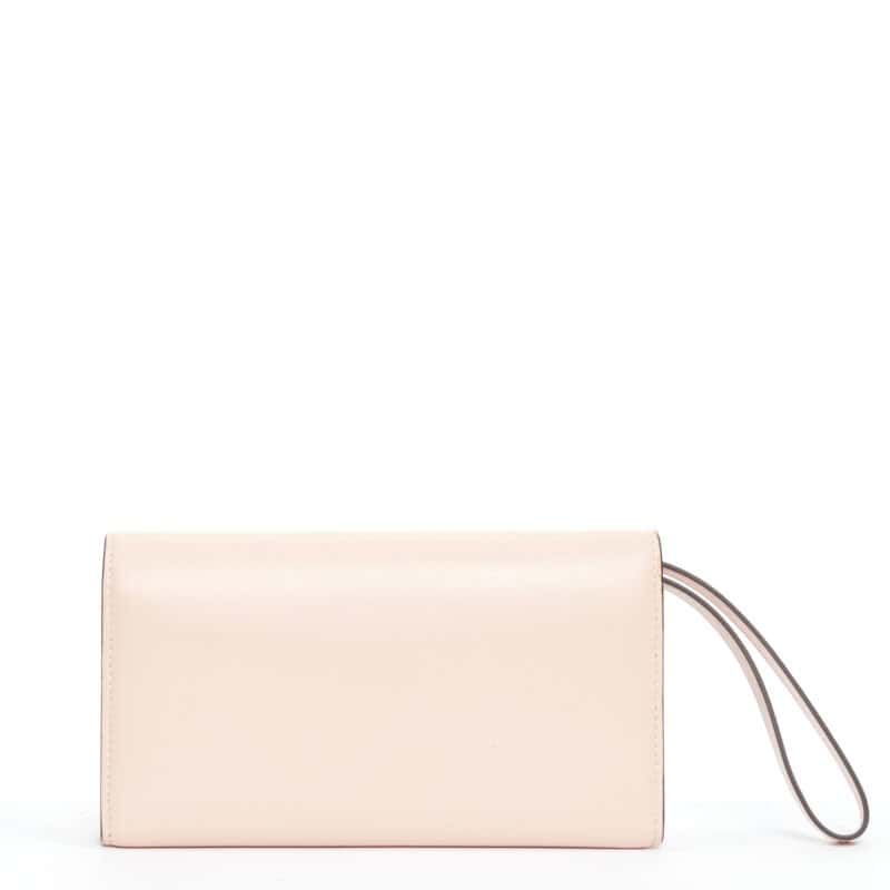 Christian Louboutin Spike Wallet Clutch Pink Leather Very good - Back View