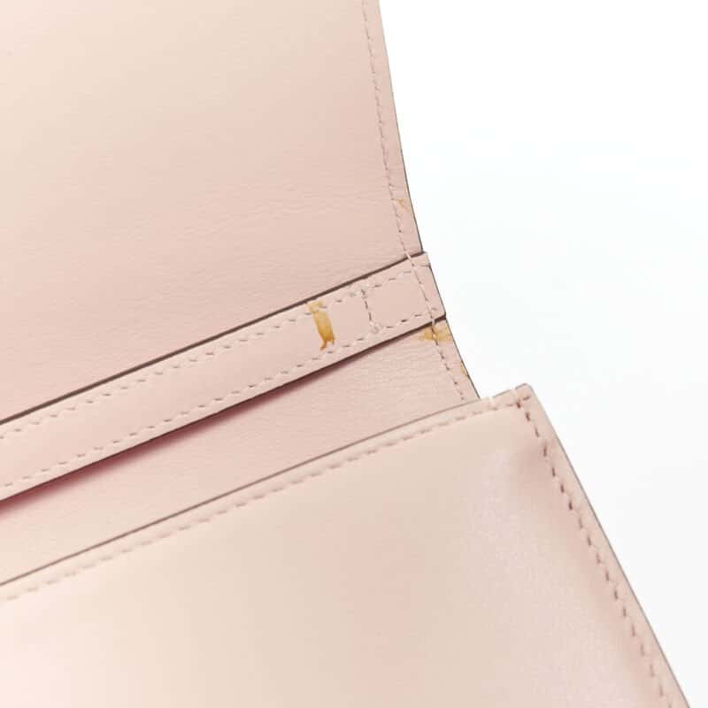 Christian Louboutin Spike Wallet Clutch Pink Leather Very good - Box View