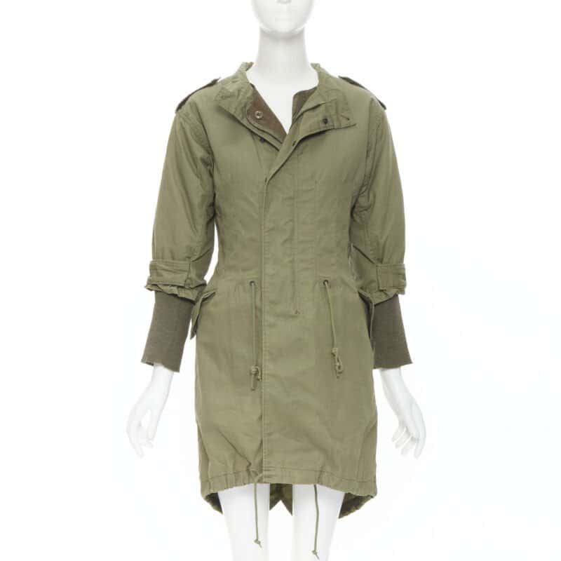 Junya Watanabe Green Fisherman Coat Green Cotton Very good - Front View