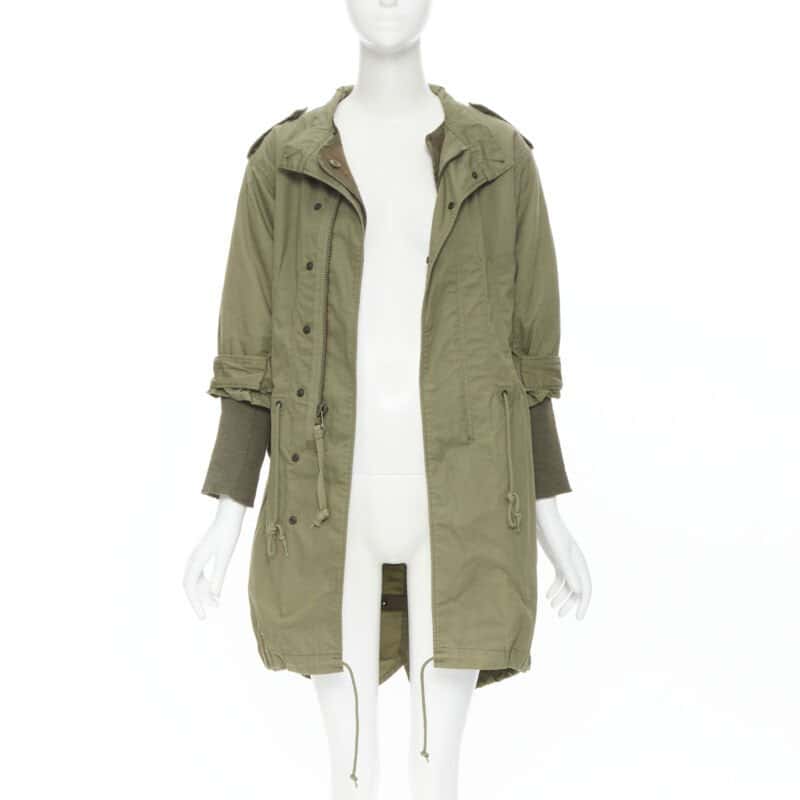 Junya Watanabe Green Fisherman Coat Green Cotton Very good - Inside View