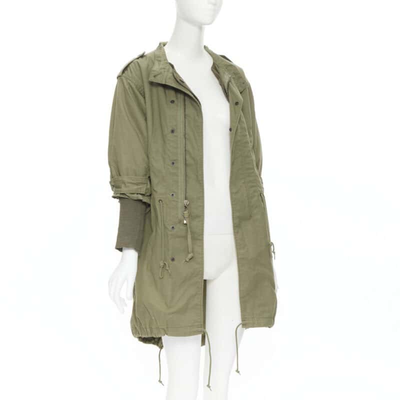 Junya Watanabe Green Fisherman Coat Green Cotton Very good - Model View