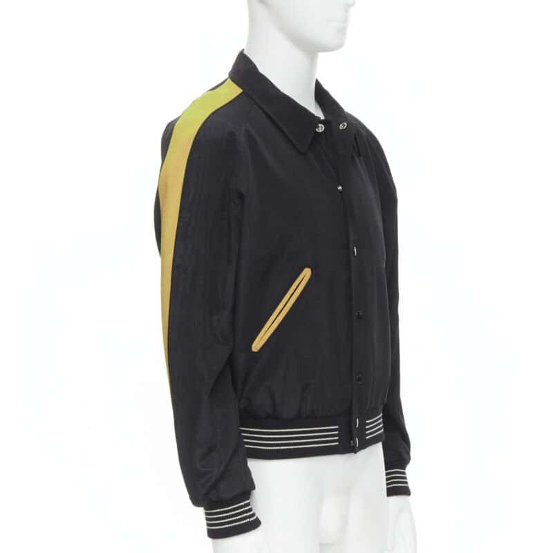Celine Teddy Bomber Jacket Black Cotton Never worn, with tag - Inside View