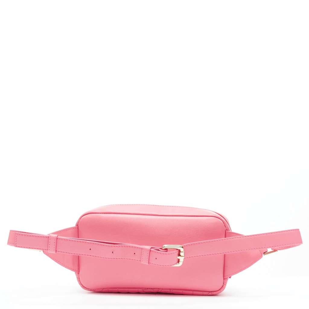 Versace Pink Baroque Waist Bag Pink Leather Never worn, with tag - Model View