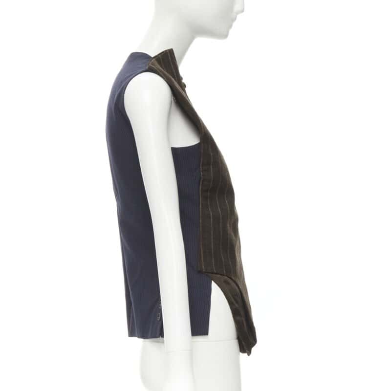 Maison Martin Margiela Deconstructed Vest Brown Wool Never worn - Box View