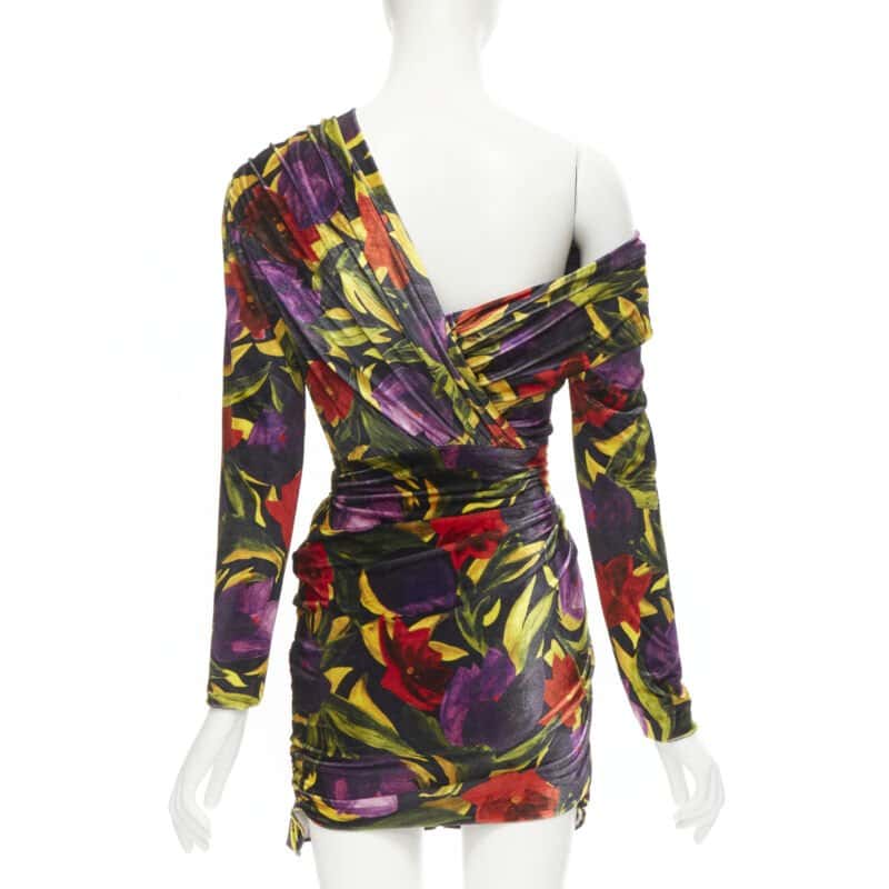 Balenciaga Floral Velvet Dress MultiColor Velvet Never worn, with tag - Box View