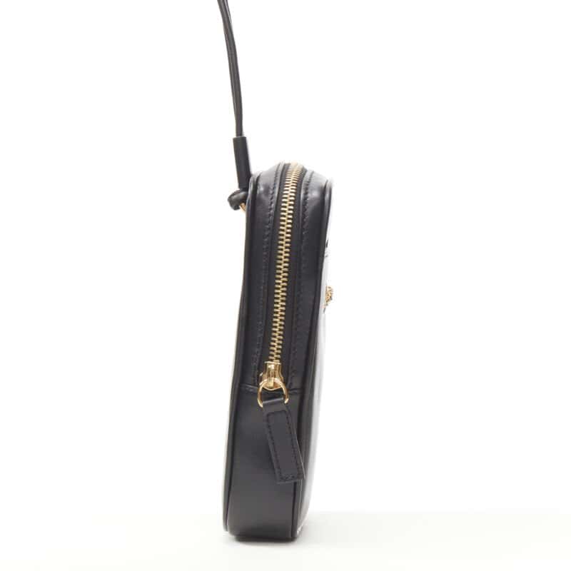 Versace FF Vertical Crossbody Bag Black Leather Never worn, with tag - Box View